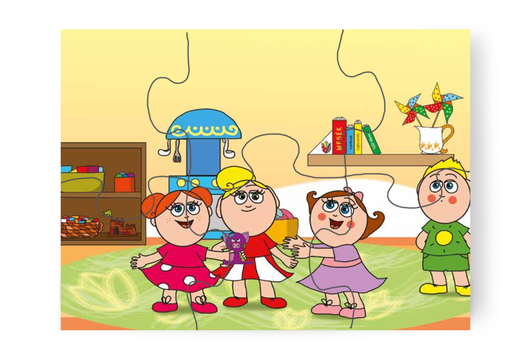 Natali kézbe veszi Foltit – Klára és az elveszett alvóka puzzle, 6 darab [TC31-04-P06]