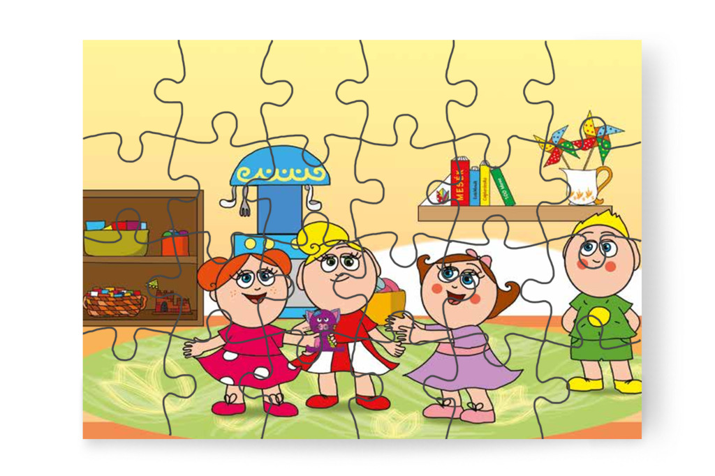 Natali kézbe veszi Foltit – Klára és az elveszett alvóka puzzle, 24 darab [TC31-04-P24]