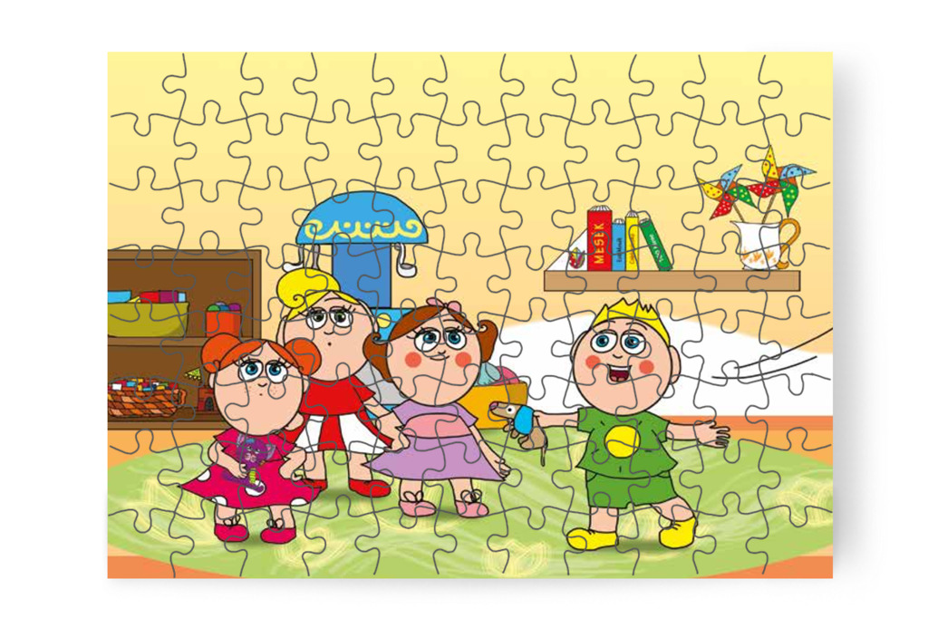 Patrik bemutatja Brúnó kutyust – Klára és az elveszett alvóka puzzle, 88 darab [TC31-05-P88]