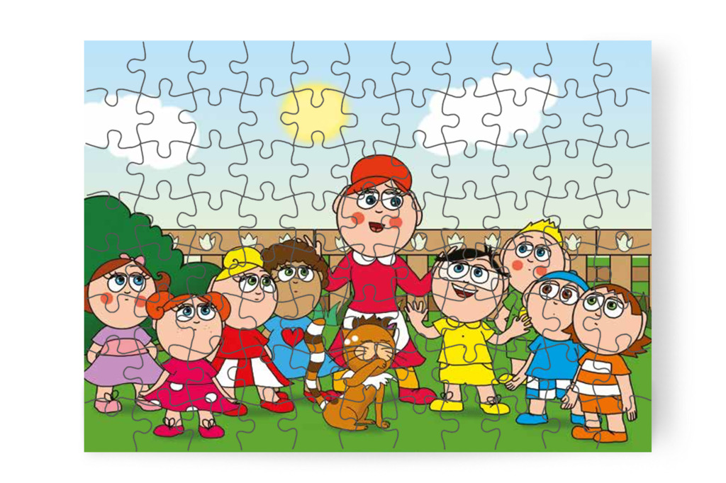 Óvónéni elmondja, hogy a cica nem az övék – Ádám és a zizegő bokor puzzle, 88 darab [TC26-22-P88]