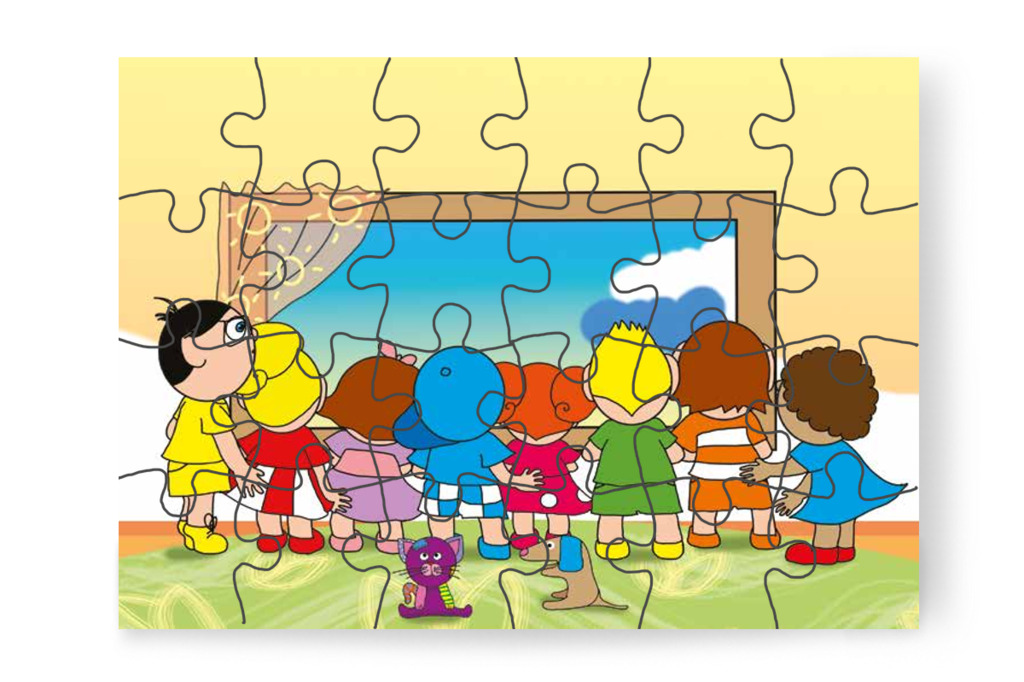 Mindenki az ablakhoz szalad – Klára és az elveszett alvóka puzzle, 24 darab [TC31-07-P24]