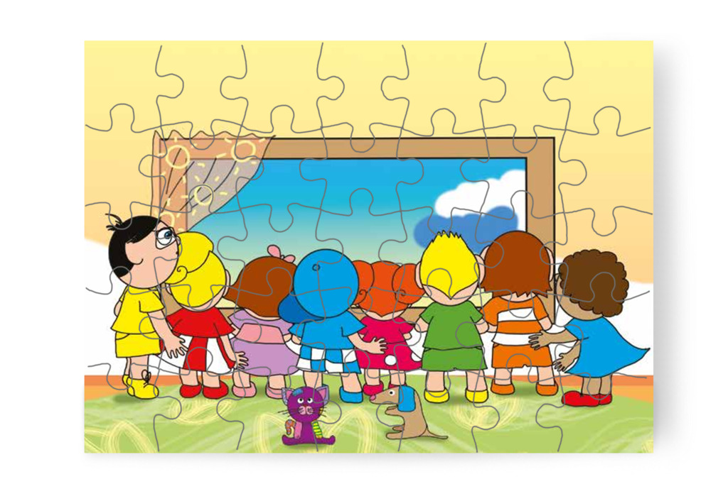 Mindenki az ablakhoz szalad – Klára és az elveszett alvóka puzzle, 35 darab [TC31-07-P35]