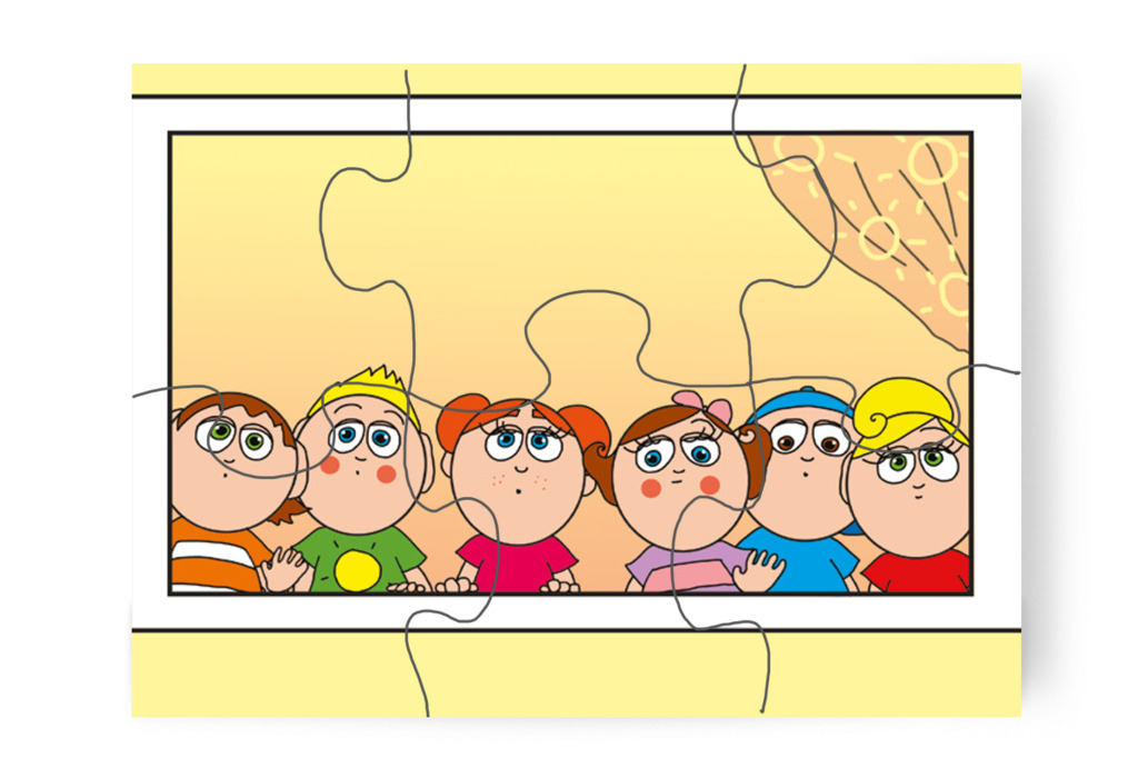 Bibi cica eltűnik az udvarról – Klára és az elveszett alvóka puzzle, 6 darab [TC31-08-P06]