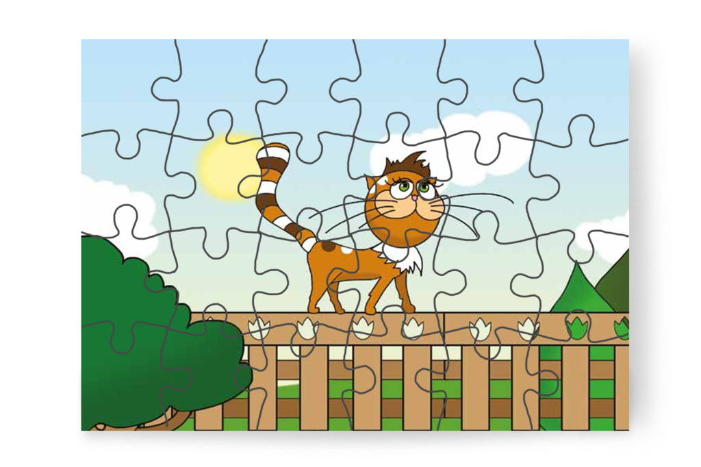 Bibi visszatér az óvoda kertjébe – Ádám és a zizegő bokor puzzle, 24 darab [TC26-24-P24]