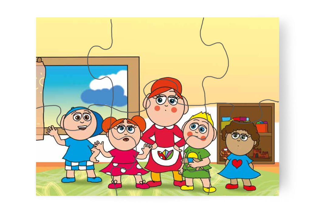 Klára kétségbeesve keresi az alvókát – Klára és az elveszett alvóka puzzle, 6 darab [TC31-11-P06]