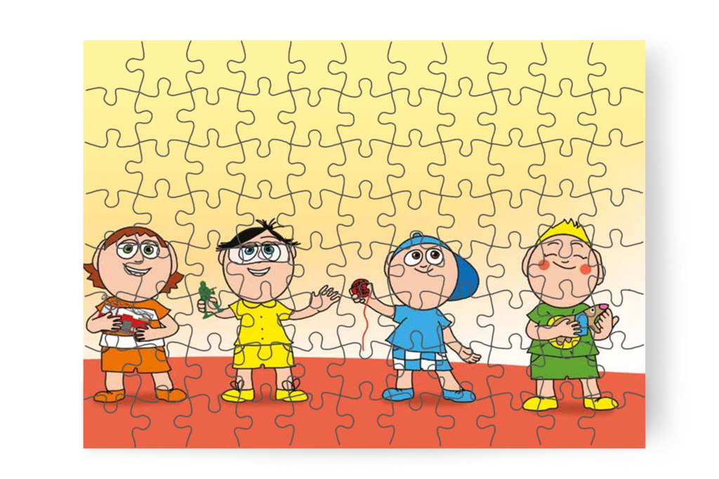 A gyerekek eszközöket hoznak a kereséshez – Klára és az elveszett alvóka puzzle, 88 darab [TC31-13-P88]