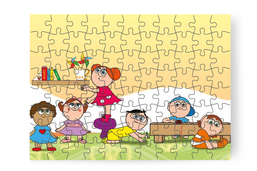 A polcon és az ágy alatt is keresik – Klára és az elveszett alvóka puzzle, 88 darab [TC31-15-P88]