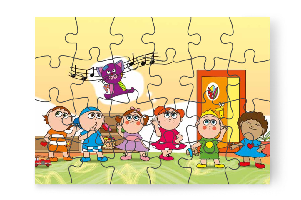 Fülelnek Folti cica után – Klára és az elveszett alvóka puzzle, 24 darab [TC31-18-P24]