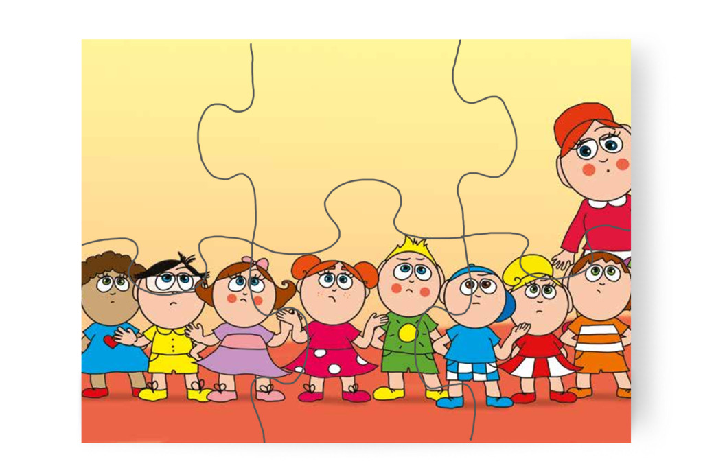 Sehol sem találják az alvókát – Klára és az elveszett alvóka puzzle, 6 darab [TC31-19-P06]