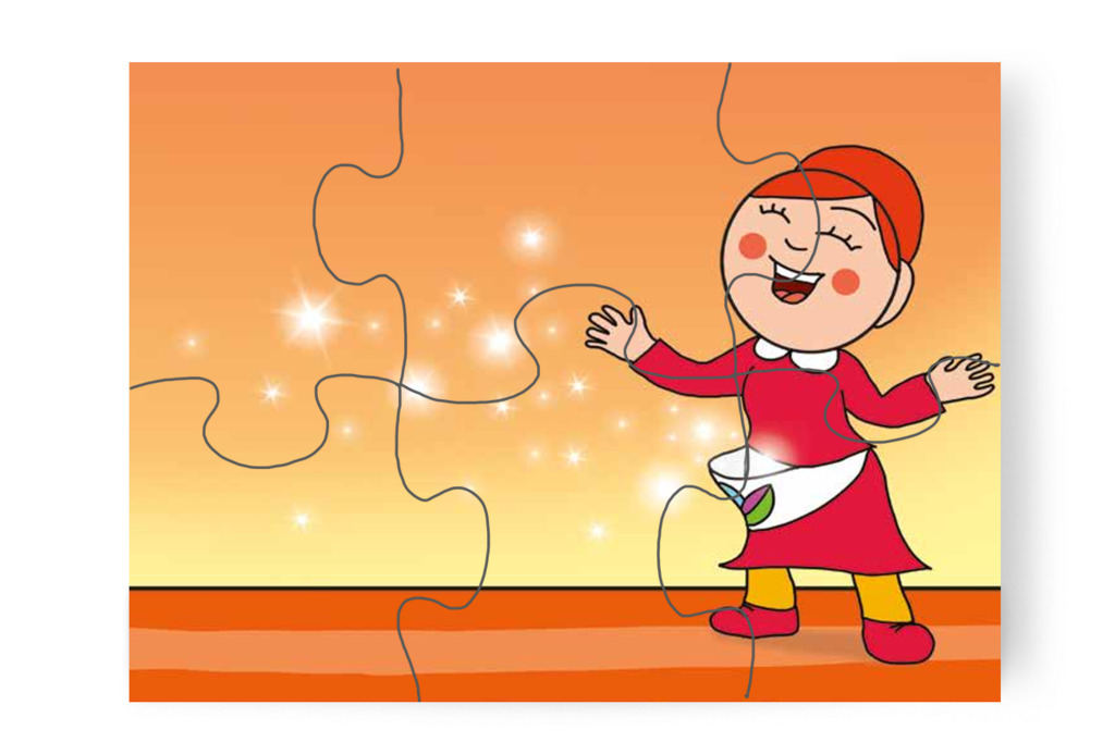 Óvónéni varázslattal hívja Foltit – Klára és az elveszett alvóka puzzle, 6 darab [TC31-20-P06]