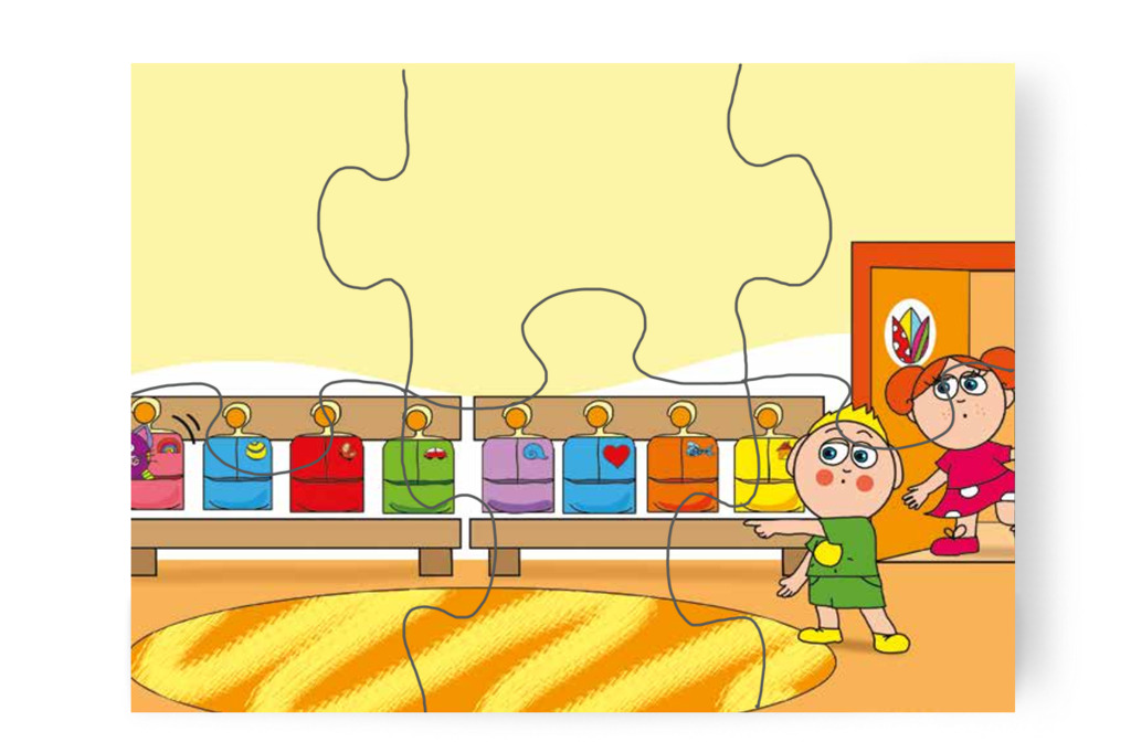 Folti előbújik Klára zsákjából – Klára és az elveszett alvóka puzzle, 6 darab [TC31-21-P06]