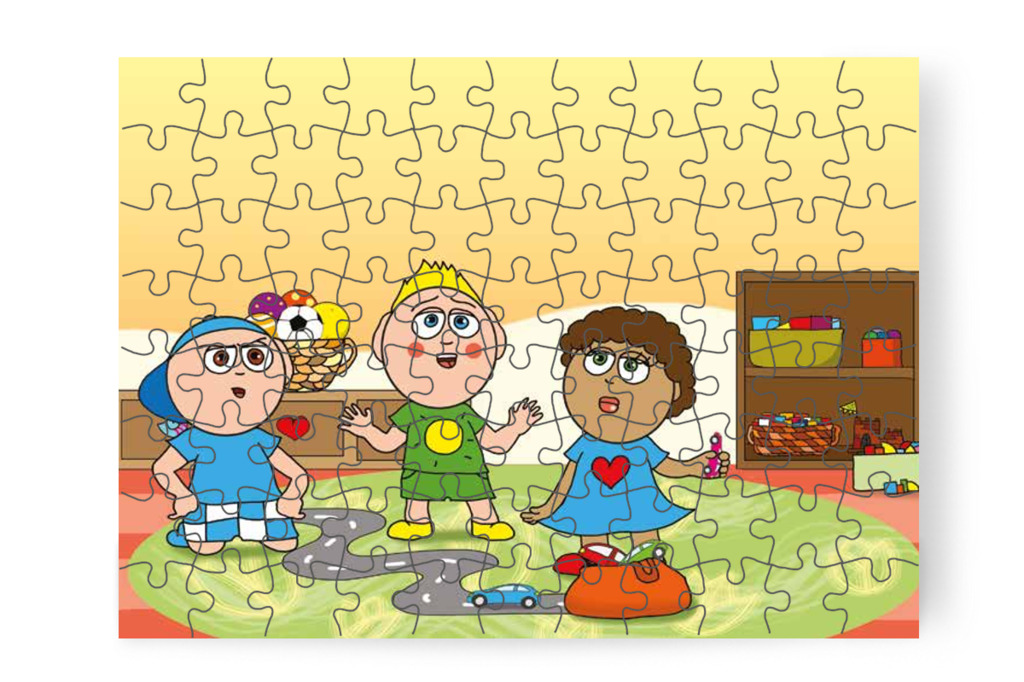 Patrik és Márky meglepődnek – Dolly iskolásat akar játszani puzzle, 88 darab [TC27-03-P88]
