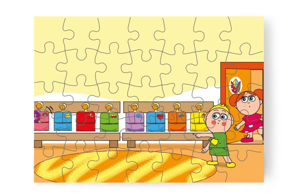 Folti előbújik Klára zsákjából – Klára és az elveszett alvóka puzzle, 35 darab [TC31-21-P35]