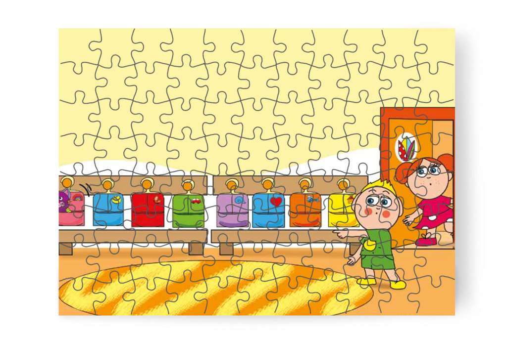 Folti előbújik Klára zsákjából – Klára és az elveszett alvóka puzzle, 88 darab [TC31-21-P88]