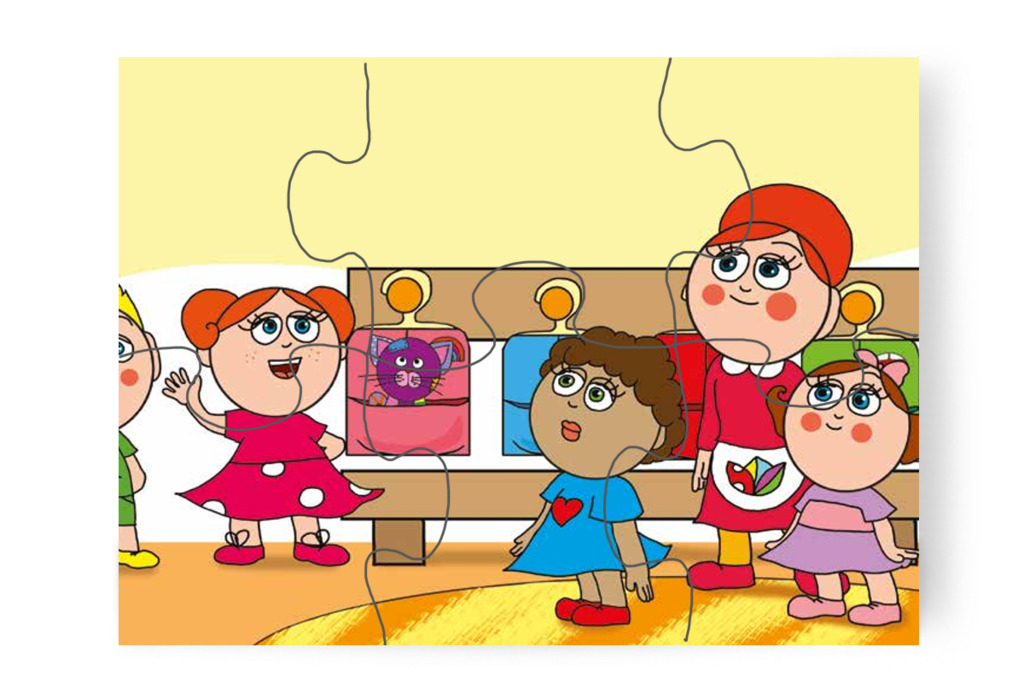 Klára megkérdezi, hogyan került oda – Klára és az elveszett alvóka puzzle, 6 darab [TC31-22-P06]