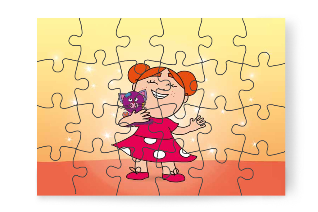 Klára örül a megtalált alvókának – Klára és az elveszett alvóka puzzle, 24 darab [TC31-24-P24]