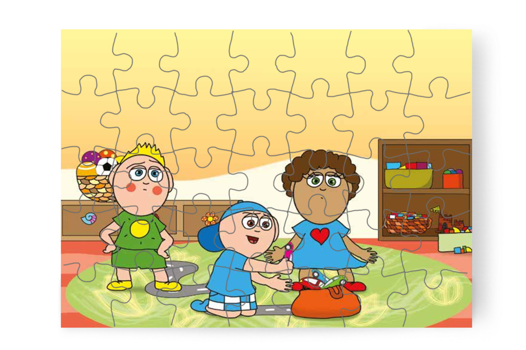 Márky visszaveszi az autókat – Dolly iskolásat akar játszani puzzle, 35 darab [TC27-05-P35]