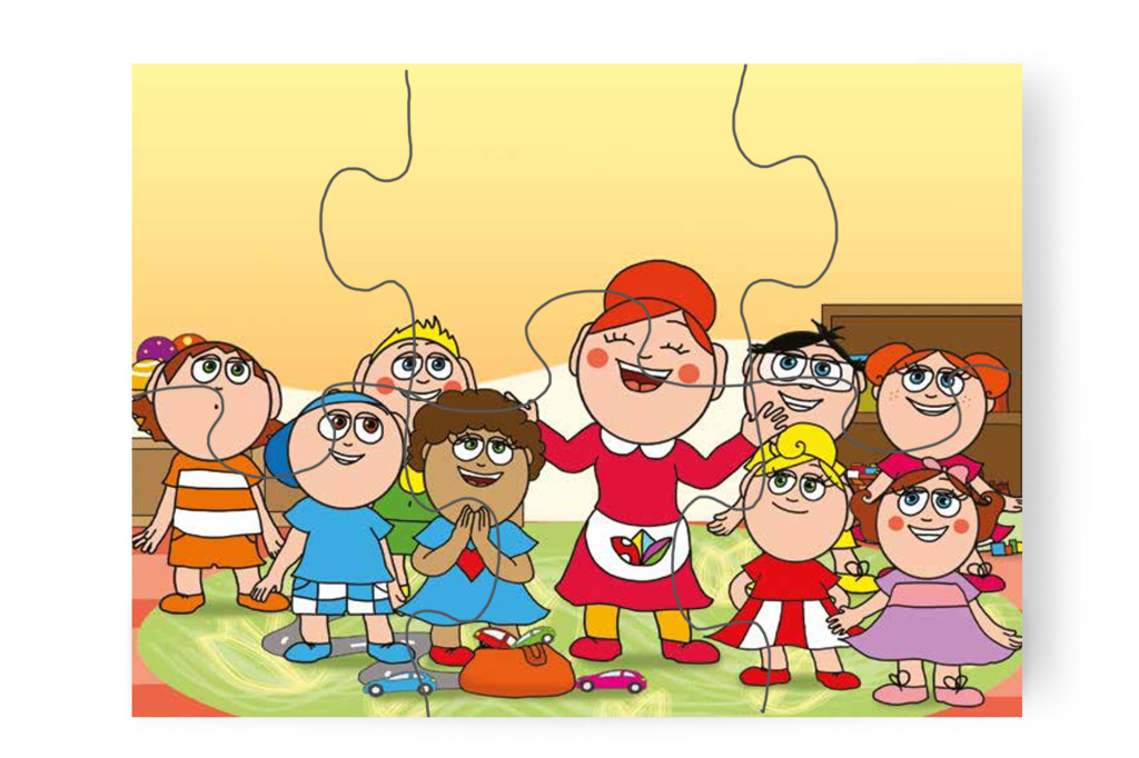 Óvónéni csatlakozna a játékhoz – Dolly iskolásat akar játszani puzzle, 6 darab [TC27-10-P06]