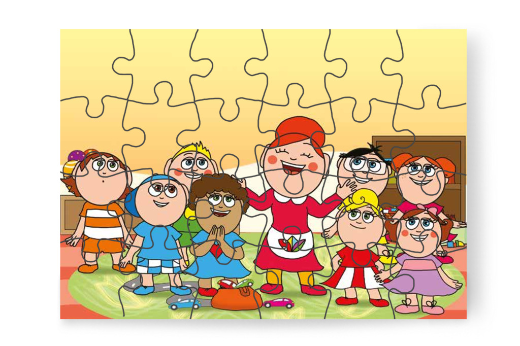 Óvónéni csatlakozna a játékhoz – Dolly iskolásat akar játszani puzzle, 24 darab [TC27-10-P24]