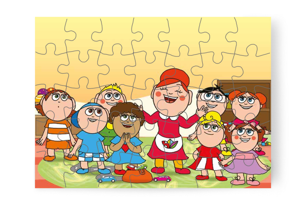 Óvónéni csatlakozna a játékhoz – Dolly iskolásat akar játszani puzzle, 35 darab [TC27-10-P35]