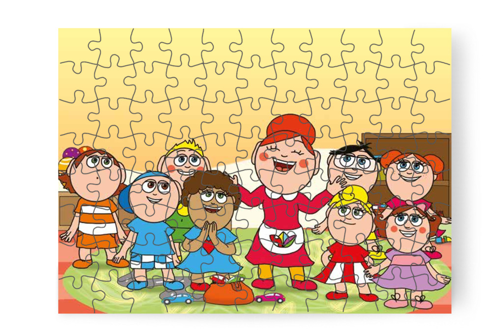 Óvónéni csatlakozna a játékhoz – Dolly iskolásat akar játszani puzzle, 88 darab [TC27-10-P88]