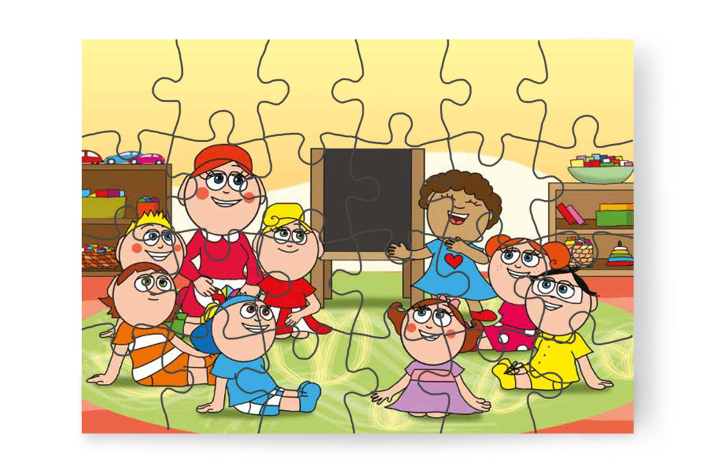 Dolly lesz a tanító néni – Dolly iskolásat akar játszani puzzle, 24 darab [TC27-13-P24]
