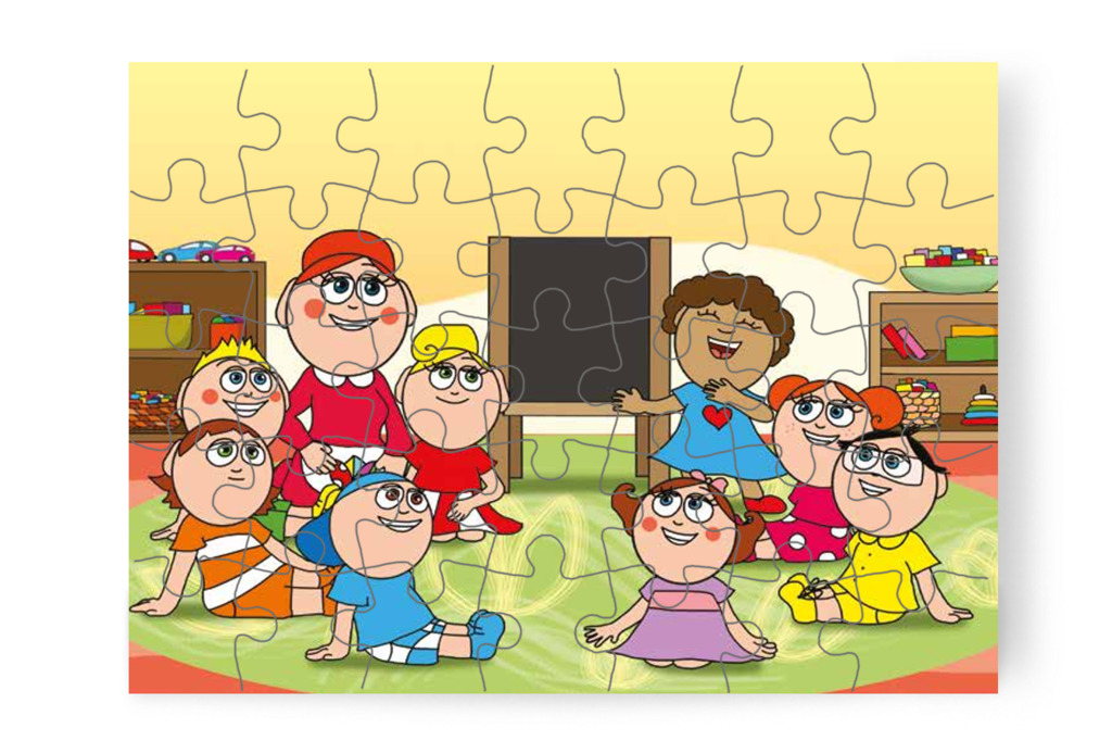Dolly lesz a tanító néni – Dolly iskolásat akar játszani puzzle, 35 darab [TC27-13-P35]
