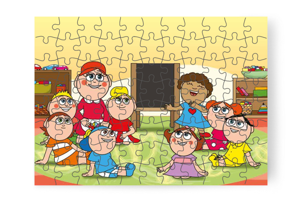 Dolly lesz a tanító néni – Dolly iskolásat akar játszani puzzle, 88 darab [TC27-13-P88]