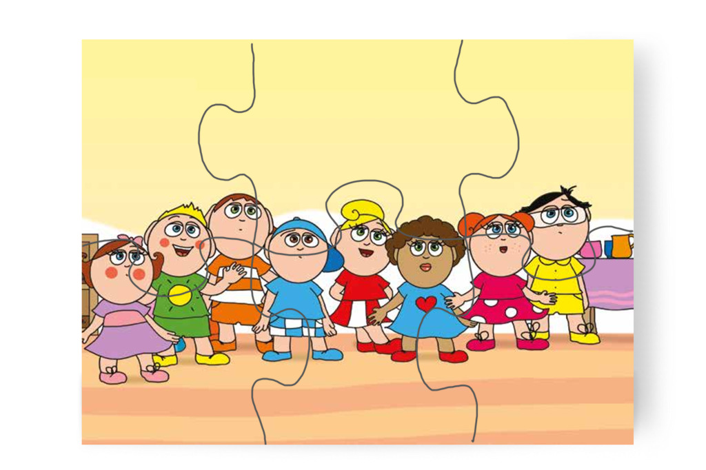 Hiányzik a szőnyeg a csoportszobából – 6 darabos karton puzzle | Óvónéni és a szőnyeg