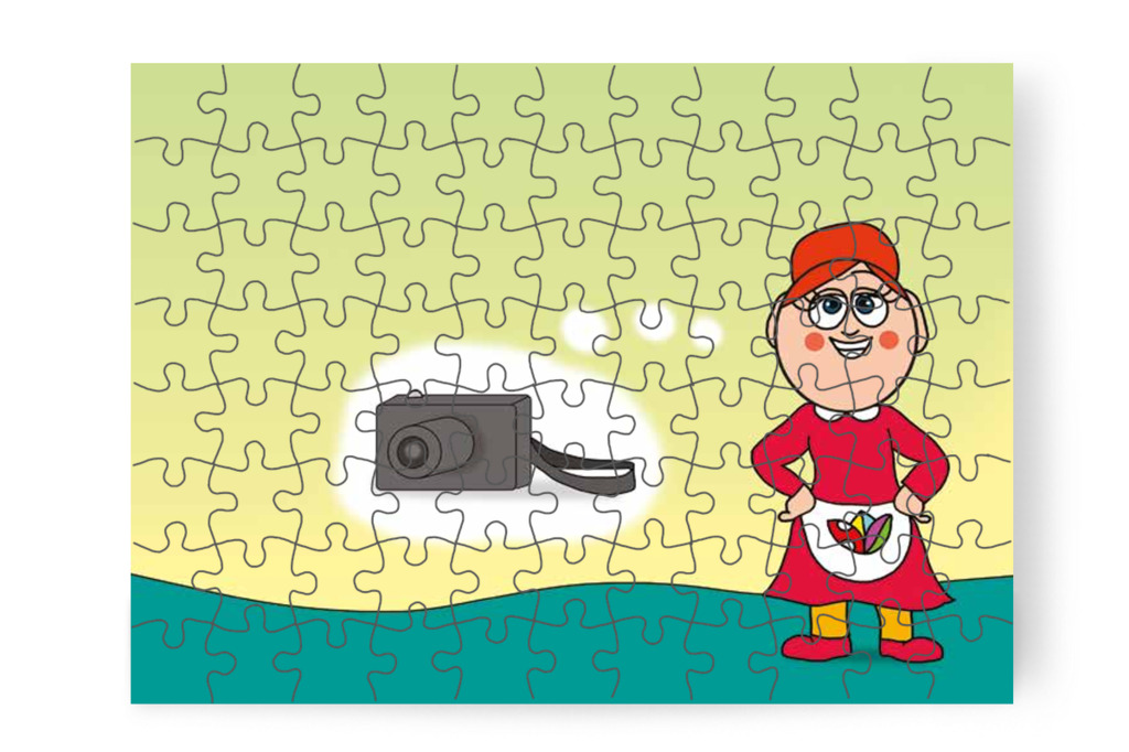 Óvónéni tiszta ruhát kér a fotózáshoz – 88 darabos karton puzzle | Tamás és a rosszalkodás