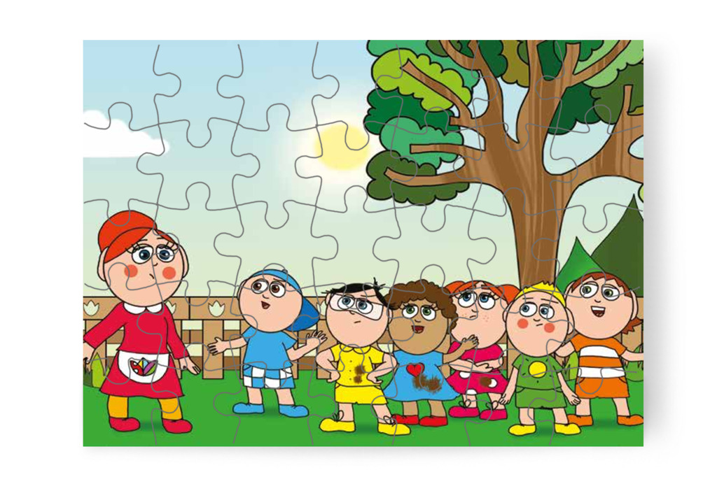 A többiek is kérdezik Óvónénit – 35 darabos karton puzzle | Tamás és a rosszalkodás