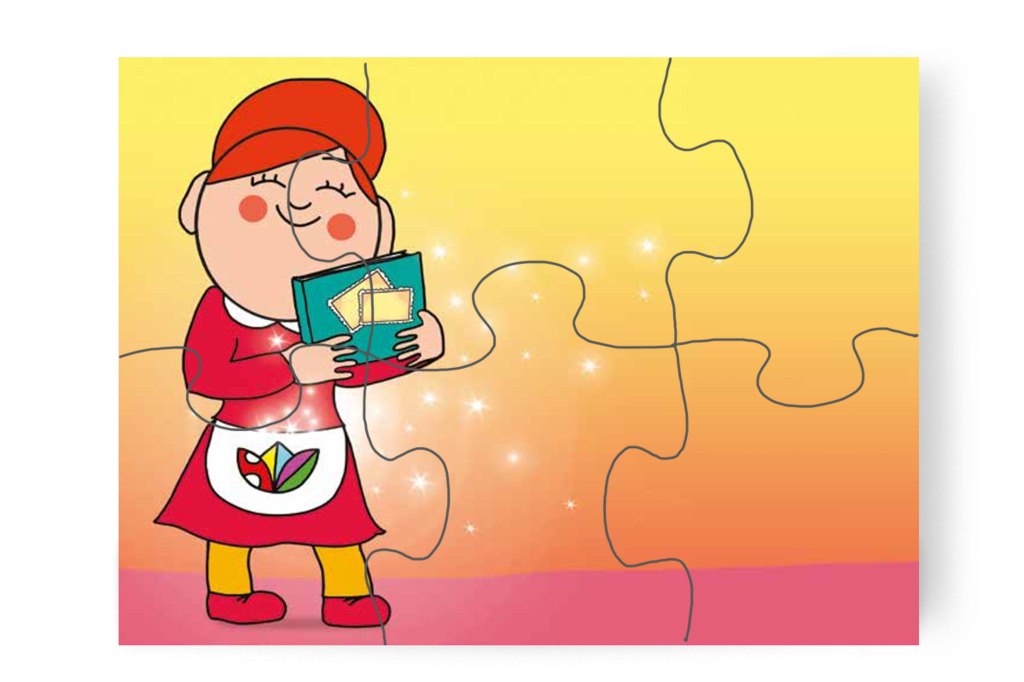 Óvónéni előveszi a fotóalbumot – 6 darabos karton puzzle | Tamás és a rosszalkodás