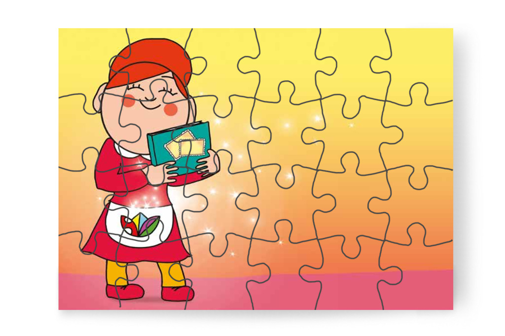 Óvónéni előveszi a fotóalbumot – 24 darabos karton puzzle | Tamás és a rosszalkodás