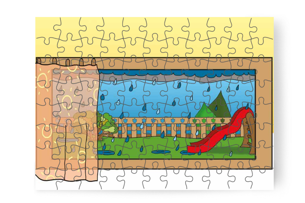 Esős nap az óvodában – Patrik és az irigység puzzle, 88 darab [TC34-01-P88]