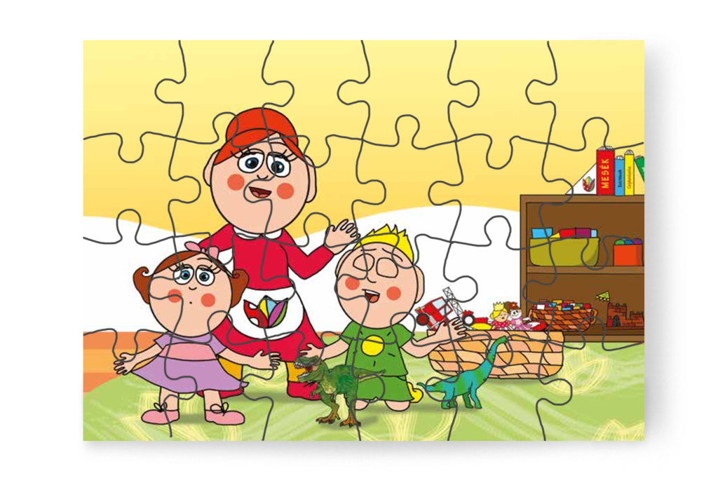 Patrik nem adja oda a dínót – Patrik és az irigység puzzle, 24 darab [TC34-04-P24]