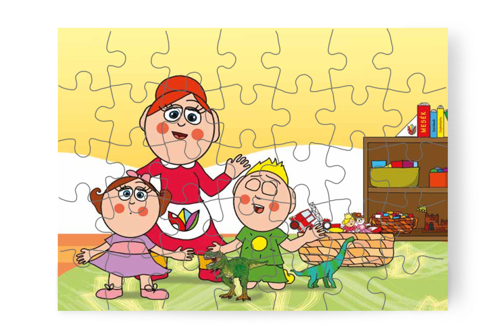 Patrik nem adja oda a dínót – Patrik és az irigység puzzle, 35 darab [TC34-04-P35]
