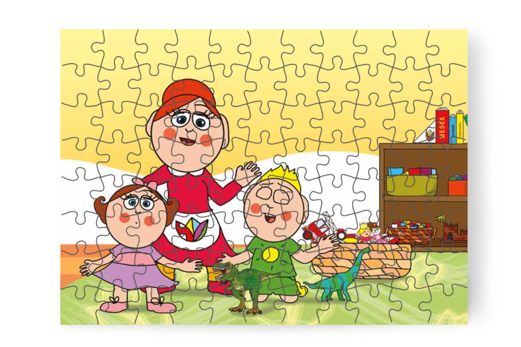 Patrik nem adja oda a dínót – Patrik és az irigység puzzle, 88 darab [TC34-04-P88]