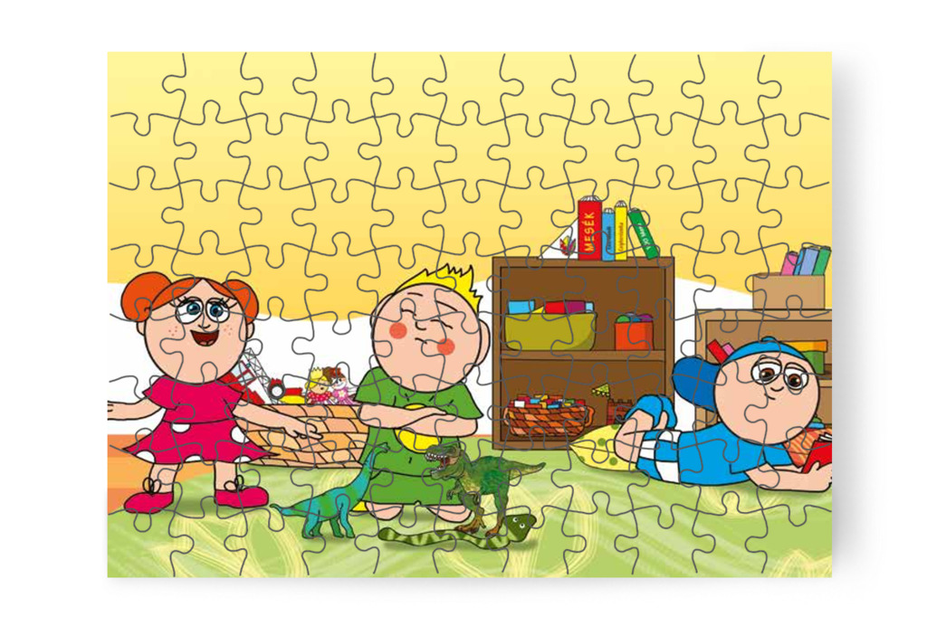 Klára kígyót kér a játékhoz – Patrik és az irigység puzzle, 88 darab [TC34-07-P88]