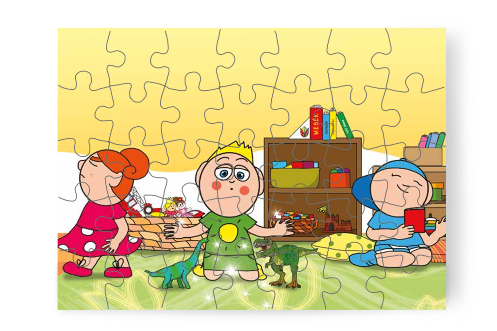 Eltűnik a játék kígyó – Patrik és az irigység puzzle, 35 darab [TC34-08-P35]