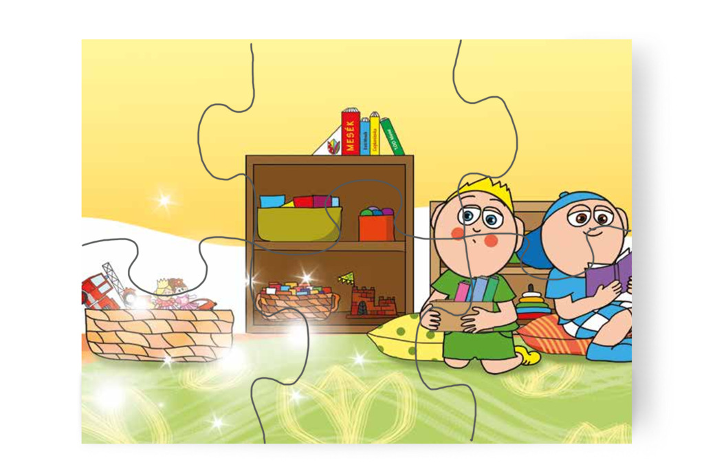 Eltűnnek a dínók és katonák – Patrik és az irigység puzzle, 6 darab [TC34-11-P06]