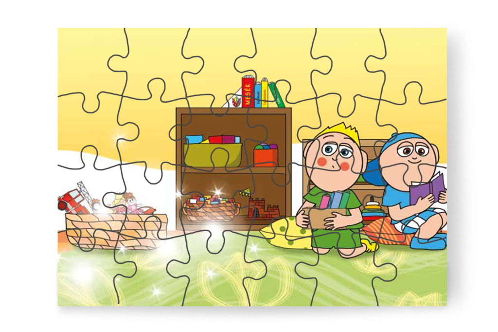 Eltűnnek a dínók és katonák – Patrik és az irigység puzzle, 24 darab [TC34-11-P24]