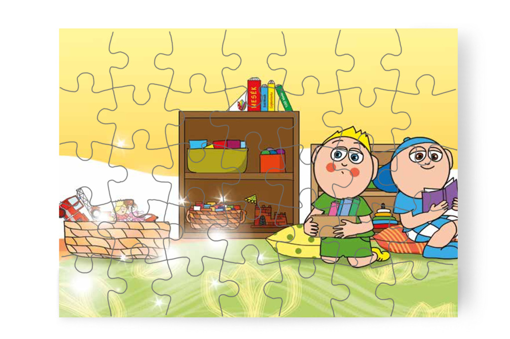 Eltűnnek a dínók és katonák – Patrik és az irigység puzzle, 35 darab [TC34-11-P35]