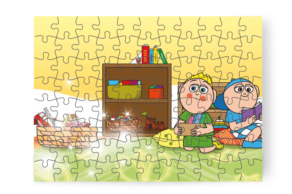 Eltűnnek a dínók és katonák – Patrik és az irigység puzzle, 88 darab [TC34-11-P88]