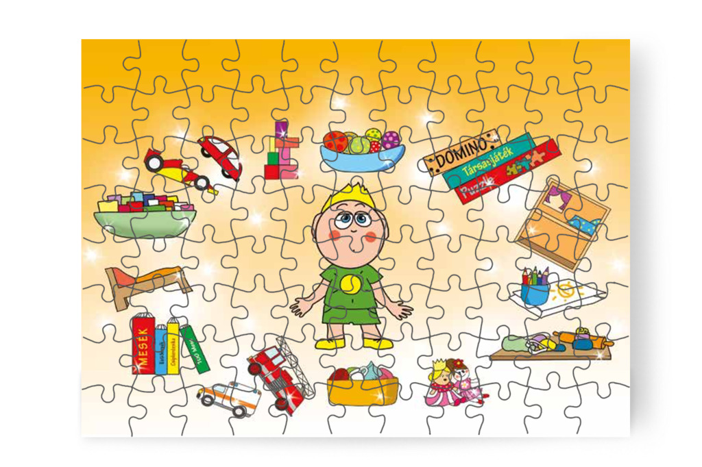 Egyre kevesebb játék marad – Patrik és az irigység puzzle, 88 darab [TC34-13-P88]