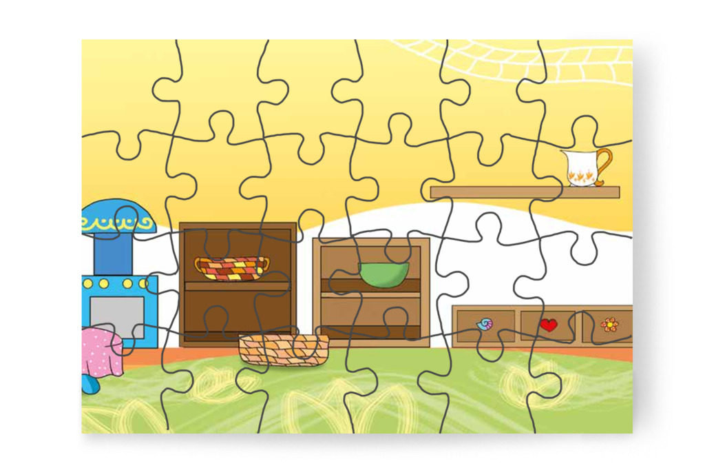 Üresek a játékos polcok – Patrik és az irigység puzzle, 24 darab [TC34-14-P24]