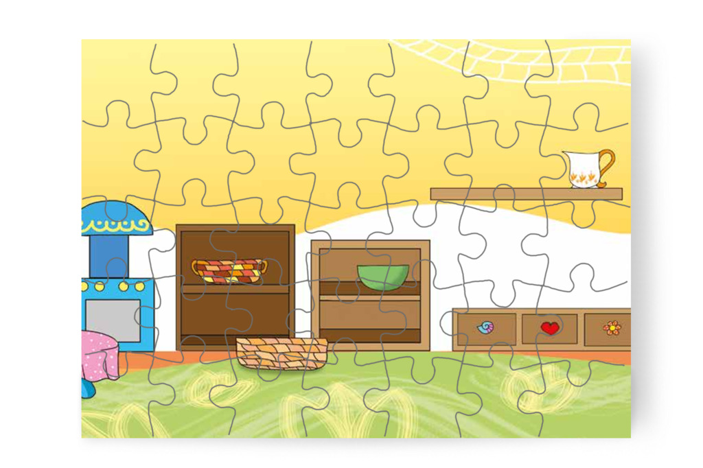 Üresek a játékos polcok – Patrik és az irigység puzzle, 35 darab [TC34-14-P35]
