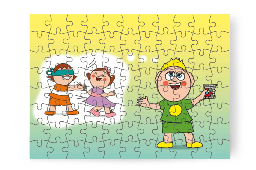 Patrik közös játékot ajánl – Patrik és az irigység puzzle, 88 darab [TC34-21-P88]