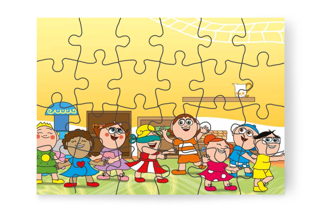 Kata kezdi a szembekötősdit – Patrik és az irigység puzzle, 24 darab [TC34-23-P24]
