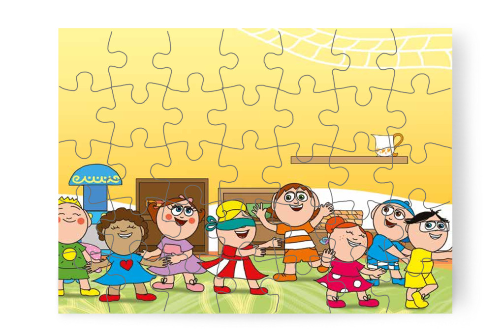 Kata kezdi a szembekötősdit – Patrik és az irigység puzzle, 35 darab [TC34-23-P35]