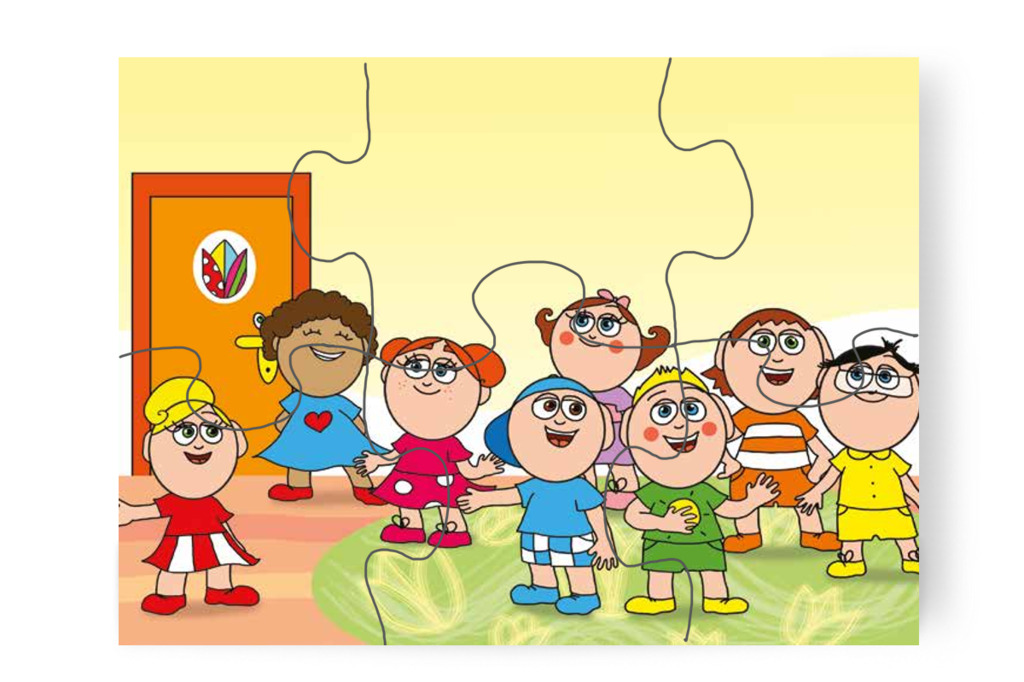 Gesztenyeszedésre indulnak – Márky és a gesztenyeszedés puzzle, 6 darab [TC35-01-P06]